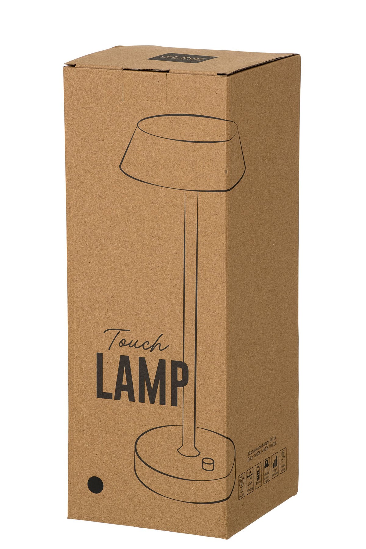 J-Line tafellamp Noé - metaal - zwart