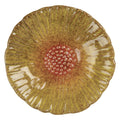 Decoratie schaal Bloem Ø 14x3 cm Geel Keramiek