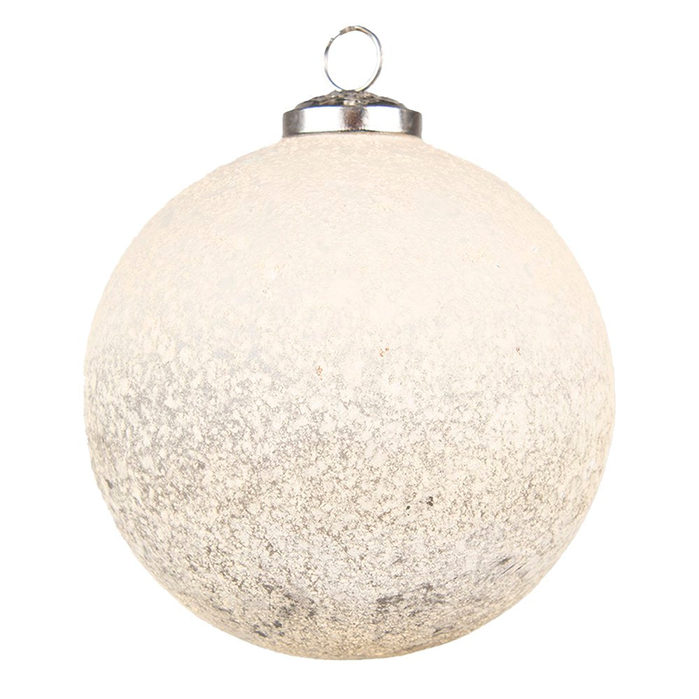 Kerstbal Ø 12 cm Beige Glas Kerstdecoratie