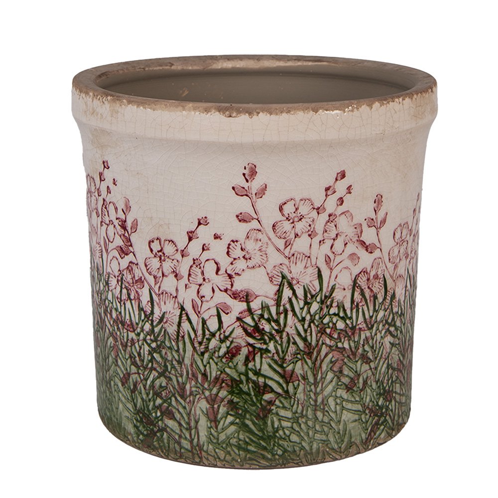 Bloempot Ø 18x17 cm Beige Keramiek