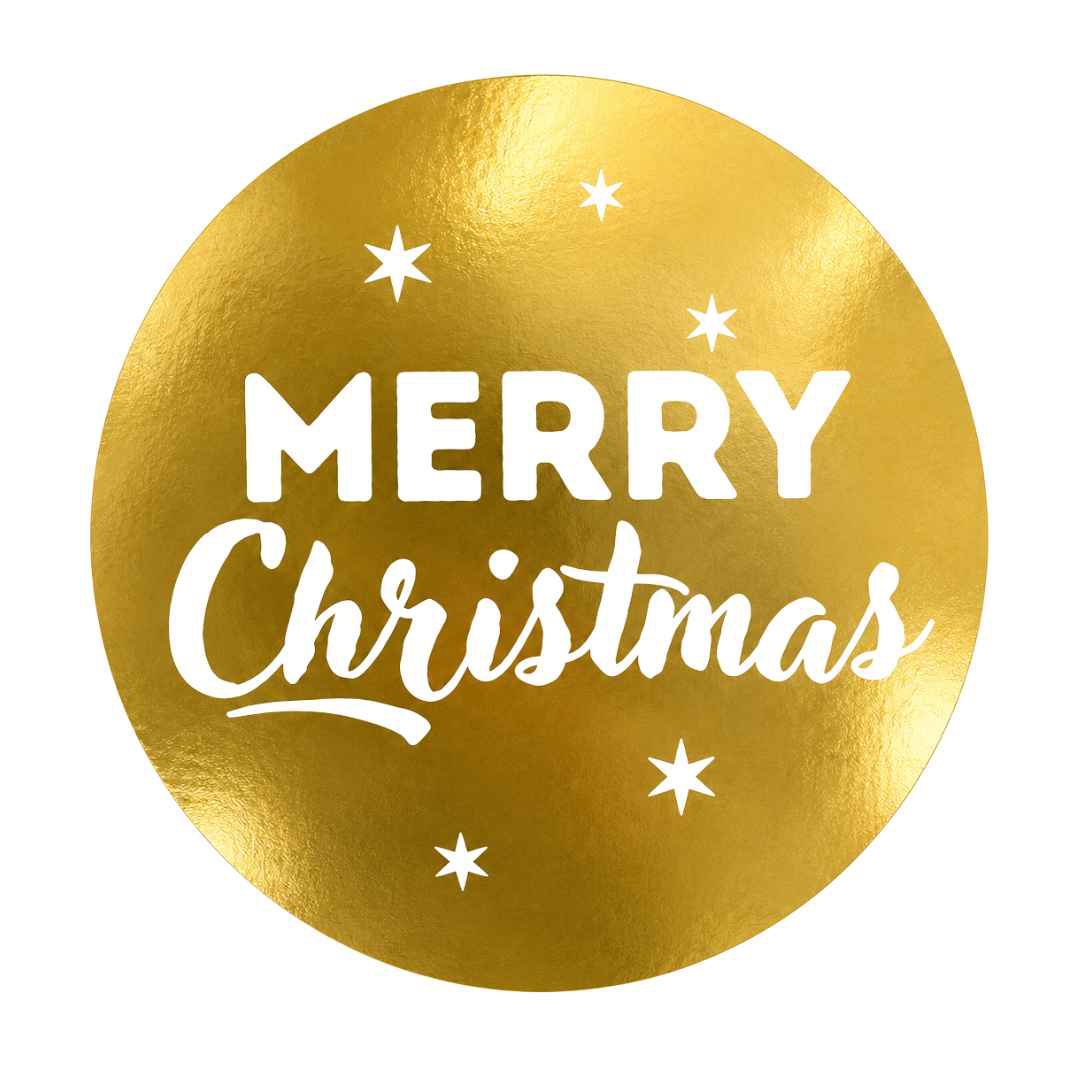 Tas Etiketten – Merry Christmas - Goud – 200 Stuks