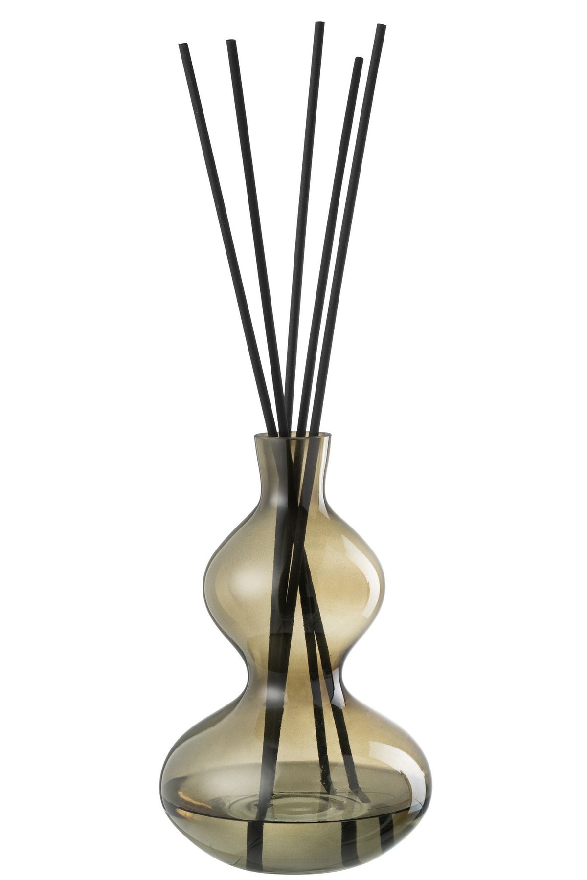J-Line geurolie olive & frank Incense - glas - groen - large
