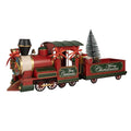 Kerstdecoratie Beeld Trein 31x15x25 cm Rood Metaal