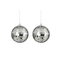 Spiegel bal zilver 2 stuks