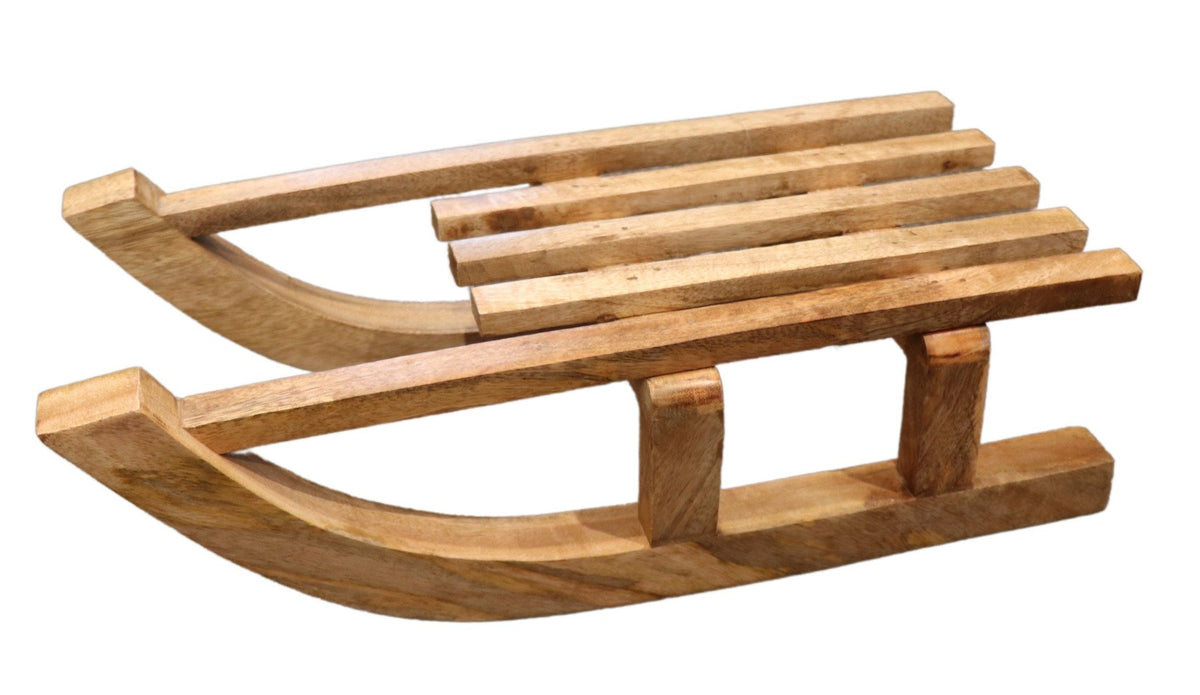 Houten slee 40x18x12cm naturel