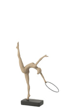 J-Line Gymnaste Hoepel Op Basis Resin Beige/Zwart