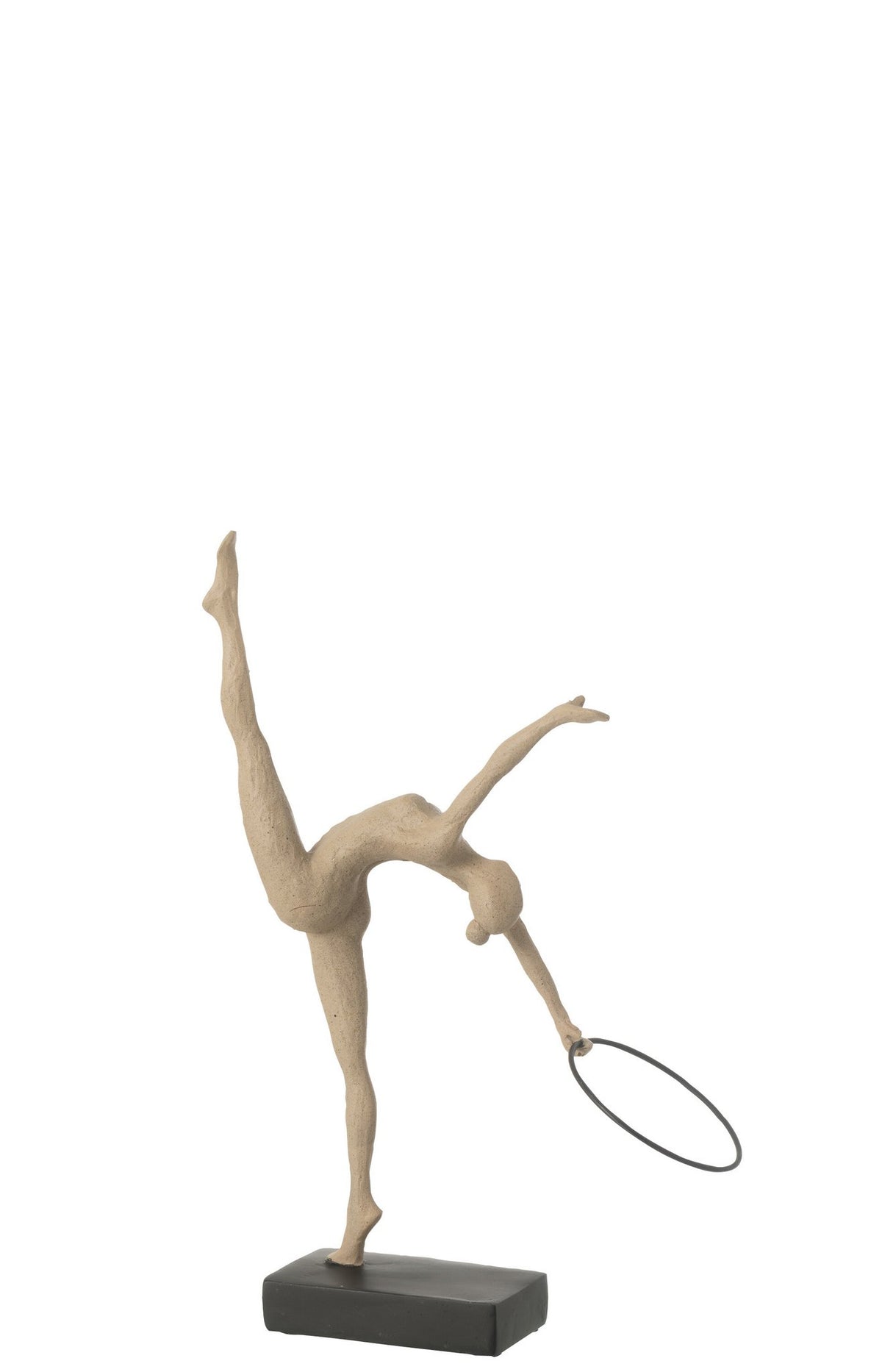 J-Line Gymnaste Hoepel Op Basis Resin Beige/Zwart