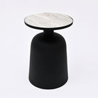 Drum Accenttafel - Zwarte afwerking - Ronde stijl