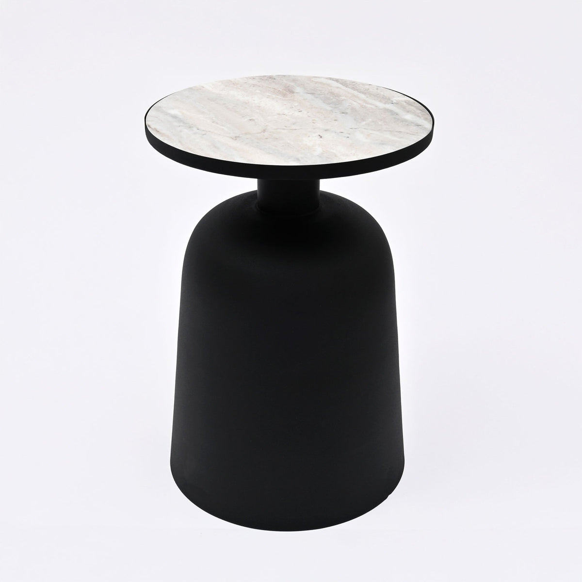 Drum Accenttafel - Zwarte afwerking - Ronde stijl