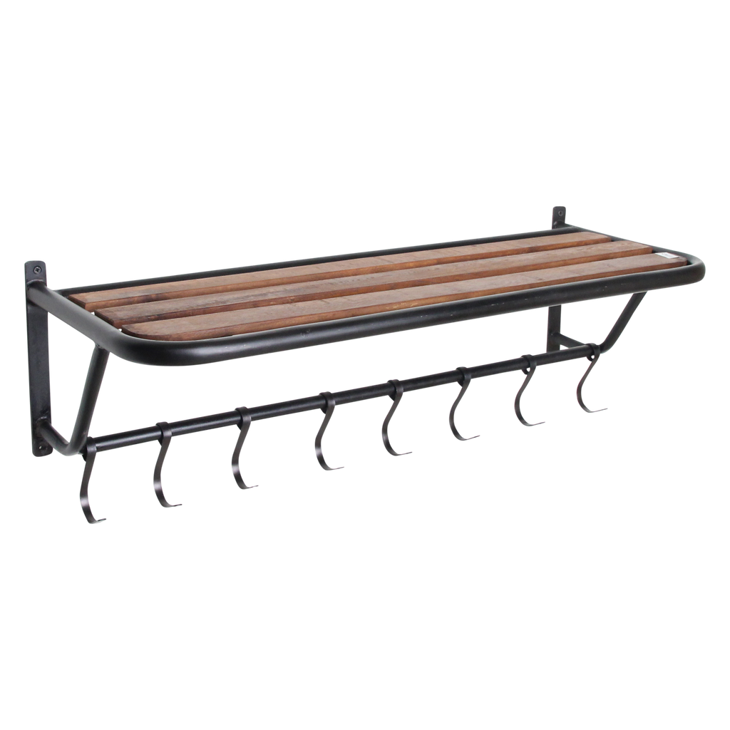 Factory wandkapstok met hoedenplank