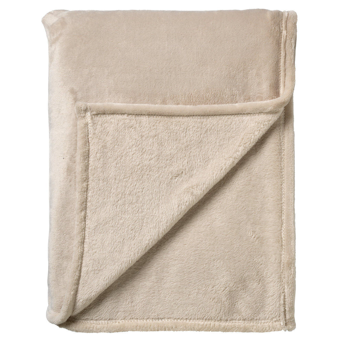 Dutch Decor Marley - Plaid 150x200 cm - Fleecedeken - Extra dik - Puimsteen - Beige