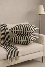 Set van 2 - Decoratieve accenthoezen – Duurzame kussenhoezen – 100% katoen, verborgen ritssluiting – 16x16in