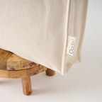 Draagtas | Knoopsluiting van canvasjute
