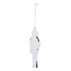 Kersthanger Notenkraker 15 cm Wit Kunststof Kerstbal
