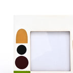 Fotolijst - Abstract geometrisch accent - Meerkleurige hars - 4x4 inch