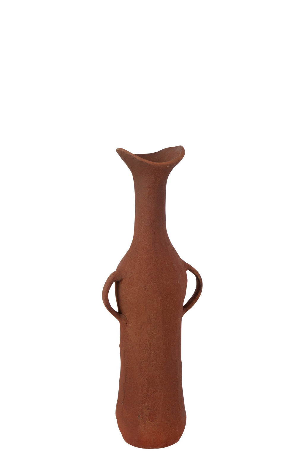 J-Line vaas - aluminium - terracotta - S