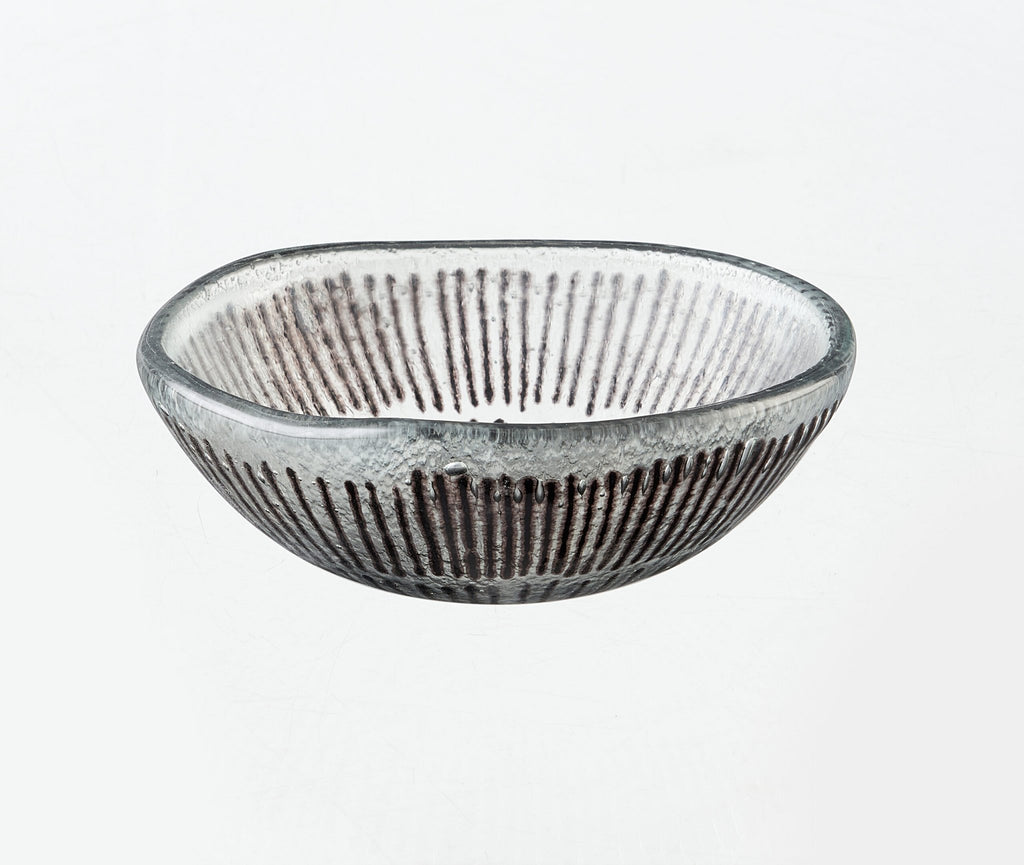Rays Bowl Tray 12x5 zwarte strepen