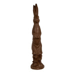 Decoratie Beeld Konijn 91 cm Bruin Keramisch materiaal