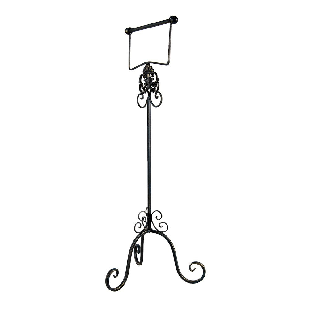 WC Rol Houder 27x24x70 cm Bruin IJzer Toiletrolhouder