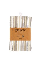 Theedoek multilines - set/4 - 50x70 cm, zwart
