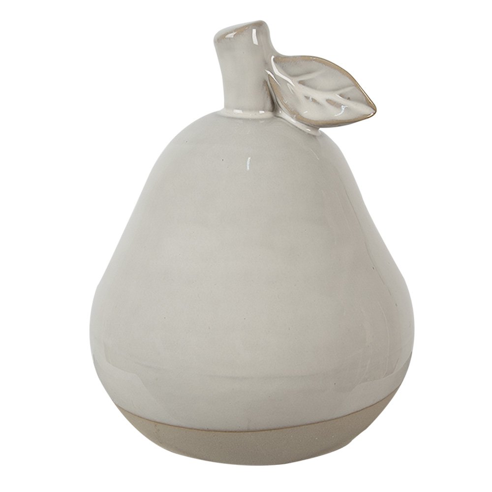 Decoratie Peer 13 cm Beige Porselein