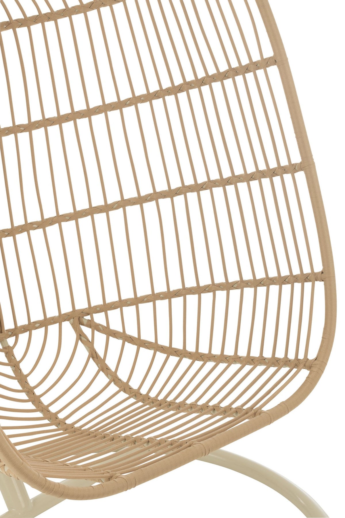 J-Line Hangstoel Egga Metaal/Koord Beige