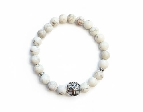 Dames armband Howliet 8 mm met Tree of Life kraal
