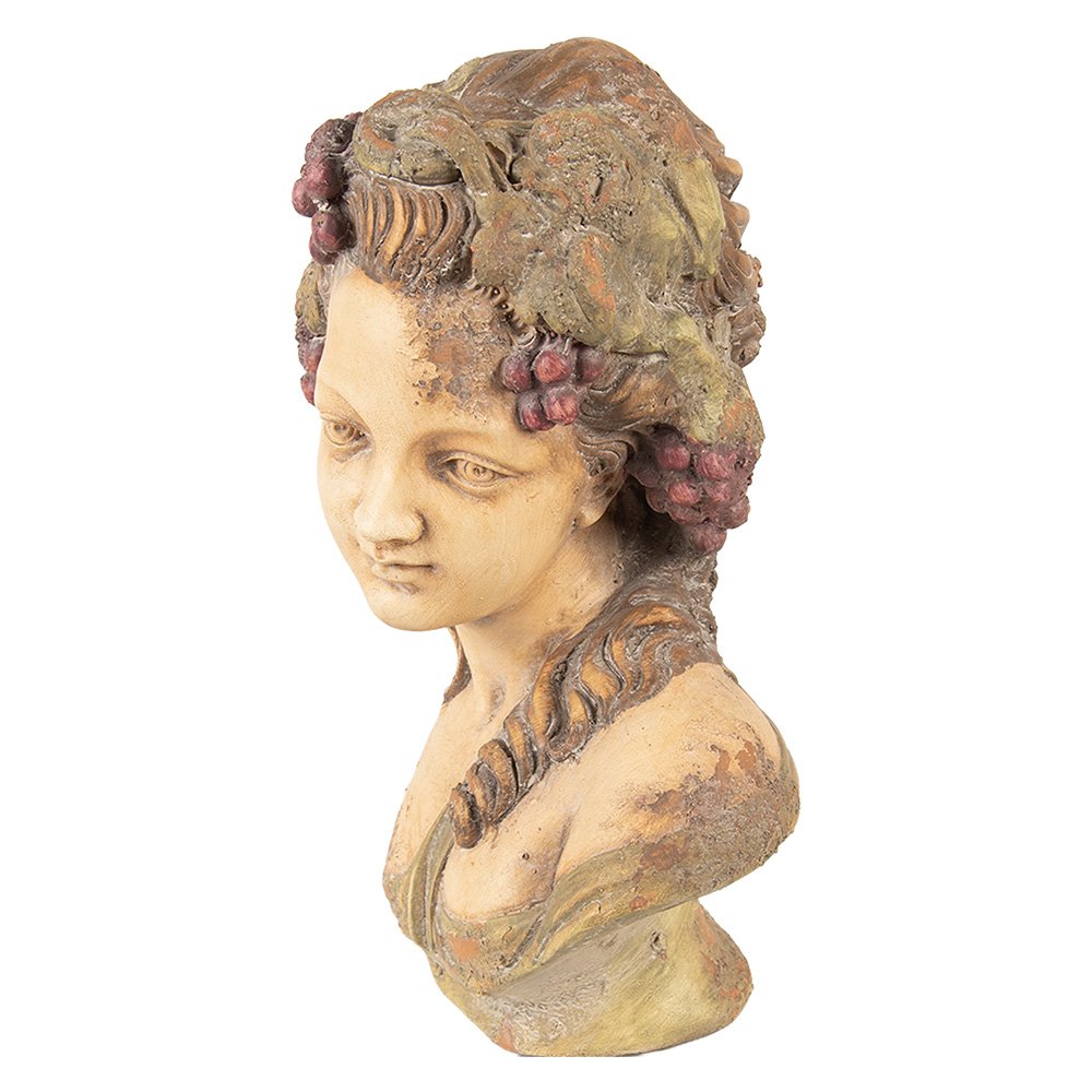 Buste Vrouw 24x18x28 cm Beige Keramiek
