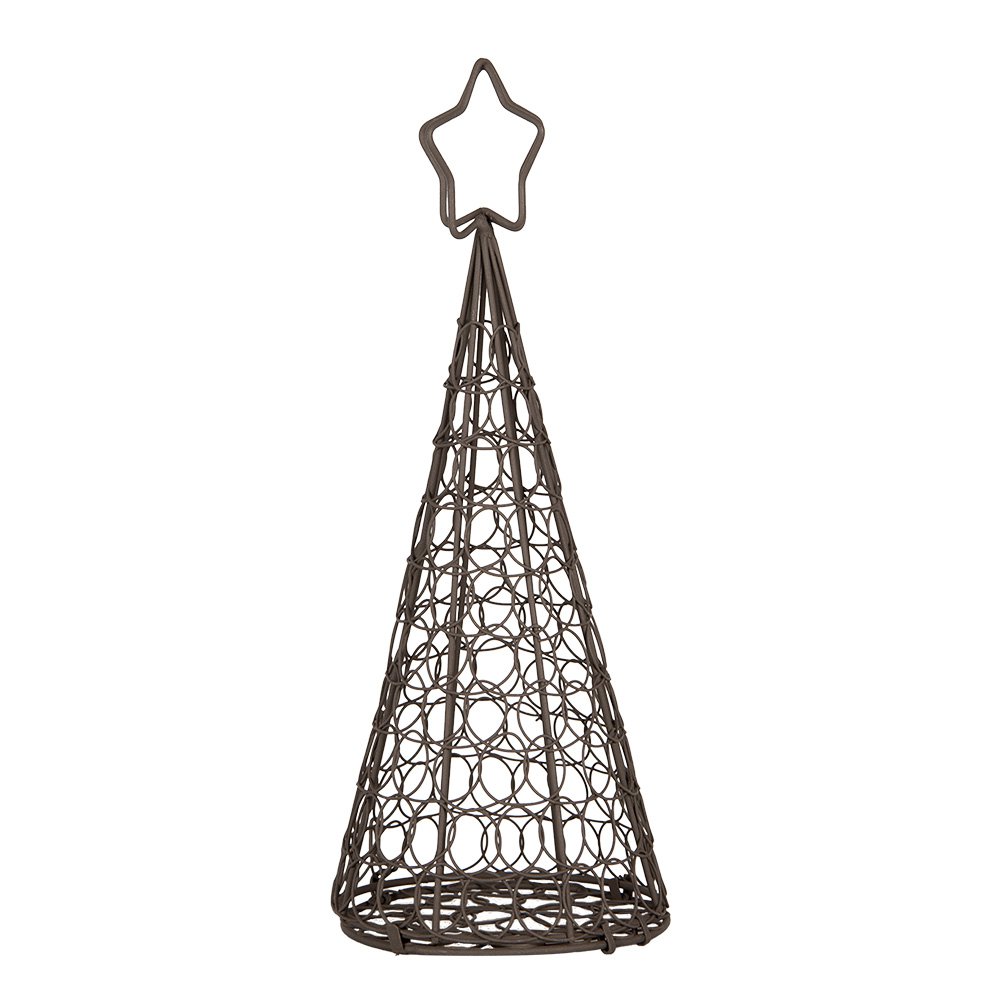 Decoratie Kerstboom Ø 13x32 cm Bruin Metaal