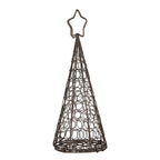 Decoratie Kerstboom Ø 13x32 cm Bruin Metaal