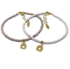 Zirkonia armband ronde kralen bedel ster
