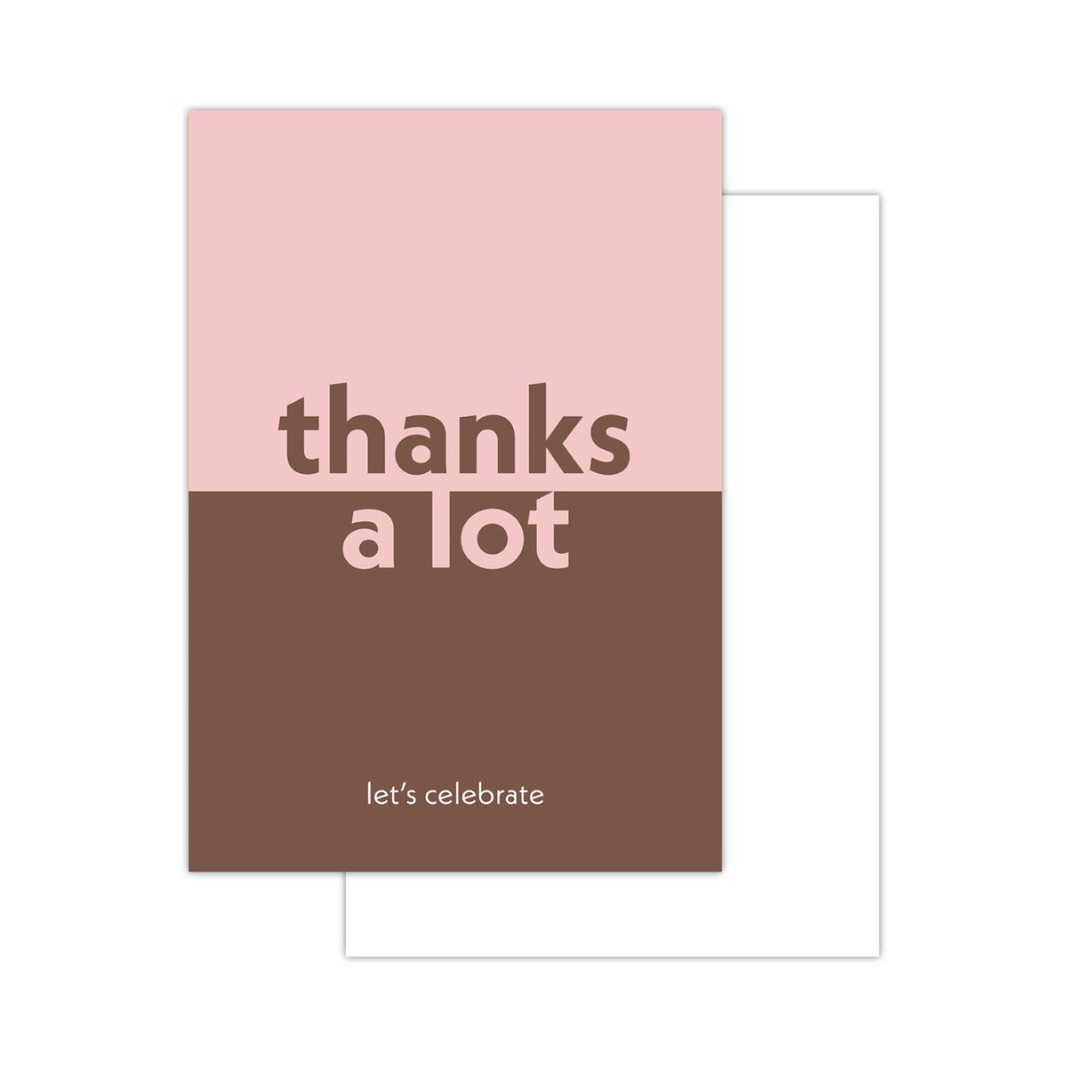 Duo color minikaartjes - 20 stuks - thanks a lot