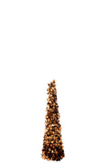 J-Line decoratie boom Sprankelend - polystyreen - bruin - medium