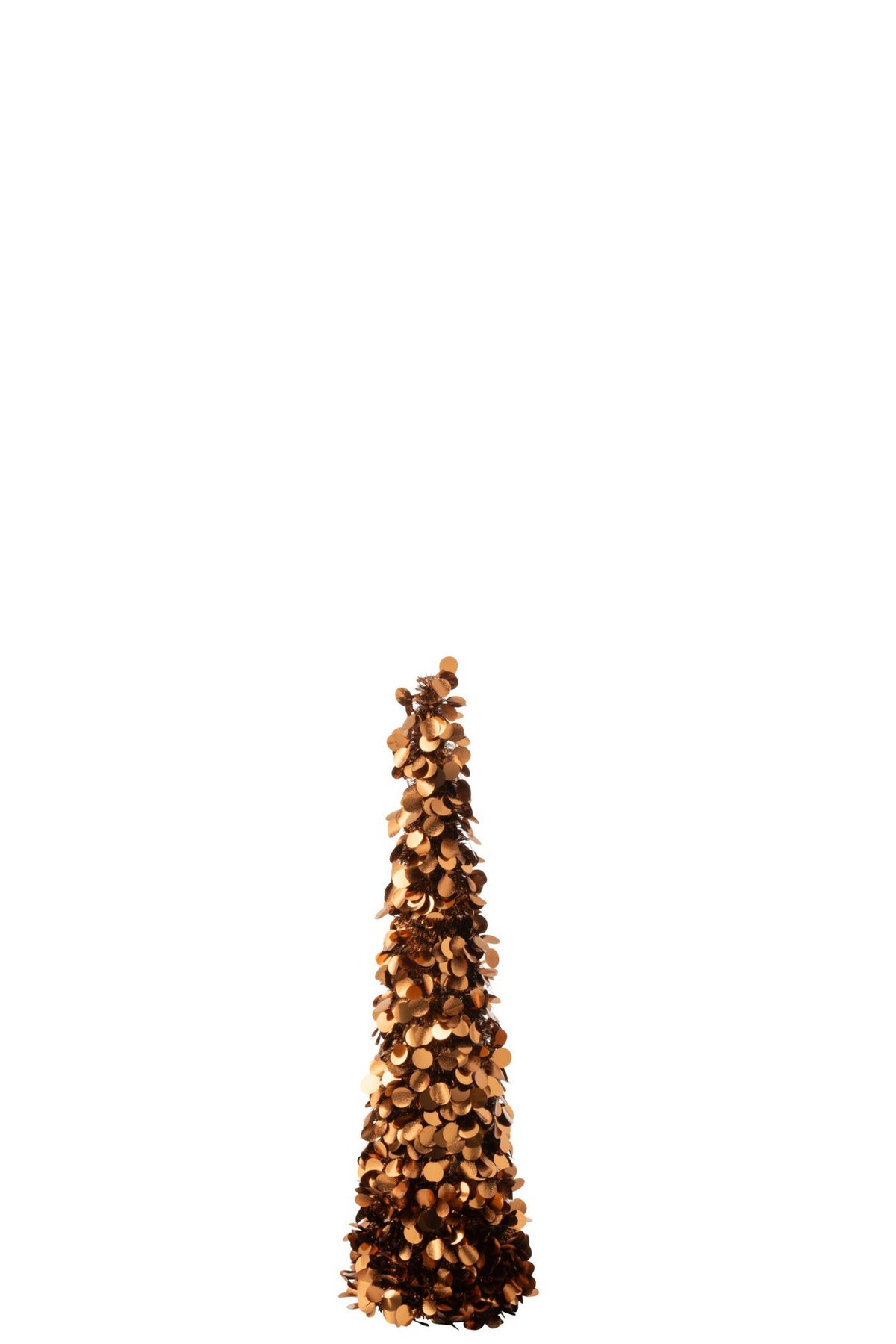 J-Line decoratie boom Sprankelend - polystyreen - bruin - medium