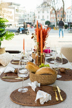 Placemat rattan - ovaal - 30x40 cm