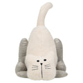 Deurstopper kat staart ecru 18x15x17 cm