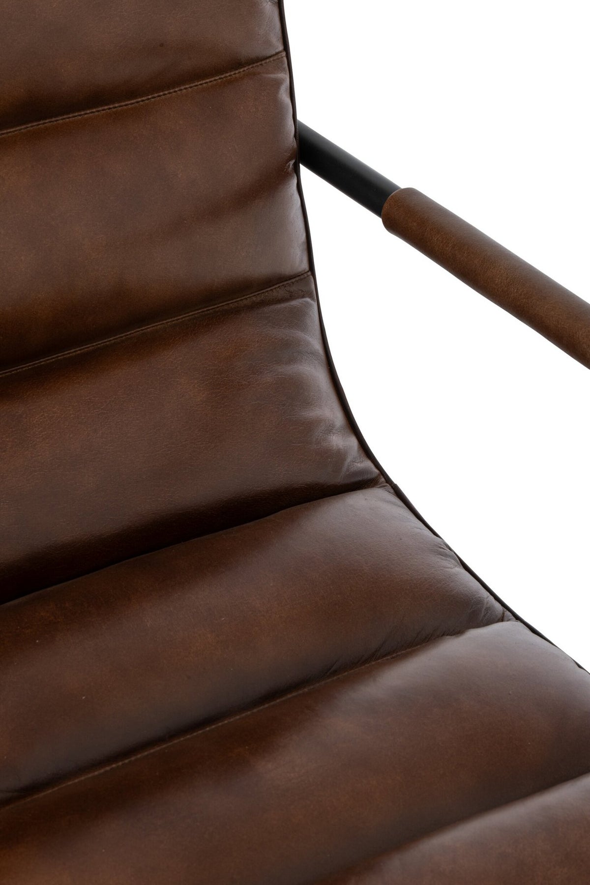 J-Line Fauteuil - leer - bruin