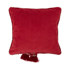 Cat met shawl kussen bruin rood 40x40cm