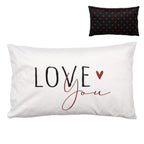 Kussenhoes 30x50 cm Zwart Wit Polyester