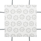 Broodmand 35x35x8 cm Wit Grijs Katoen Hond