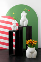 J-Line bijzettafel Kubus - hout - zwart - set van 2