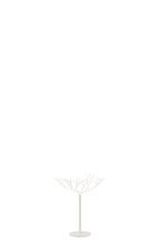 J-Line decoratie Boom - metaal - wit - small