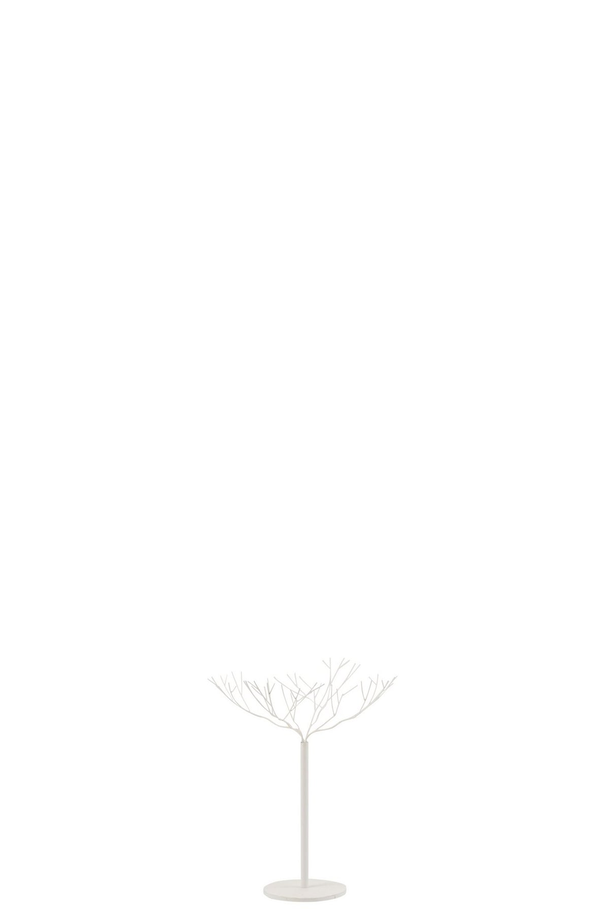 J-Line decoratie Boom - metaal - wit - small