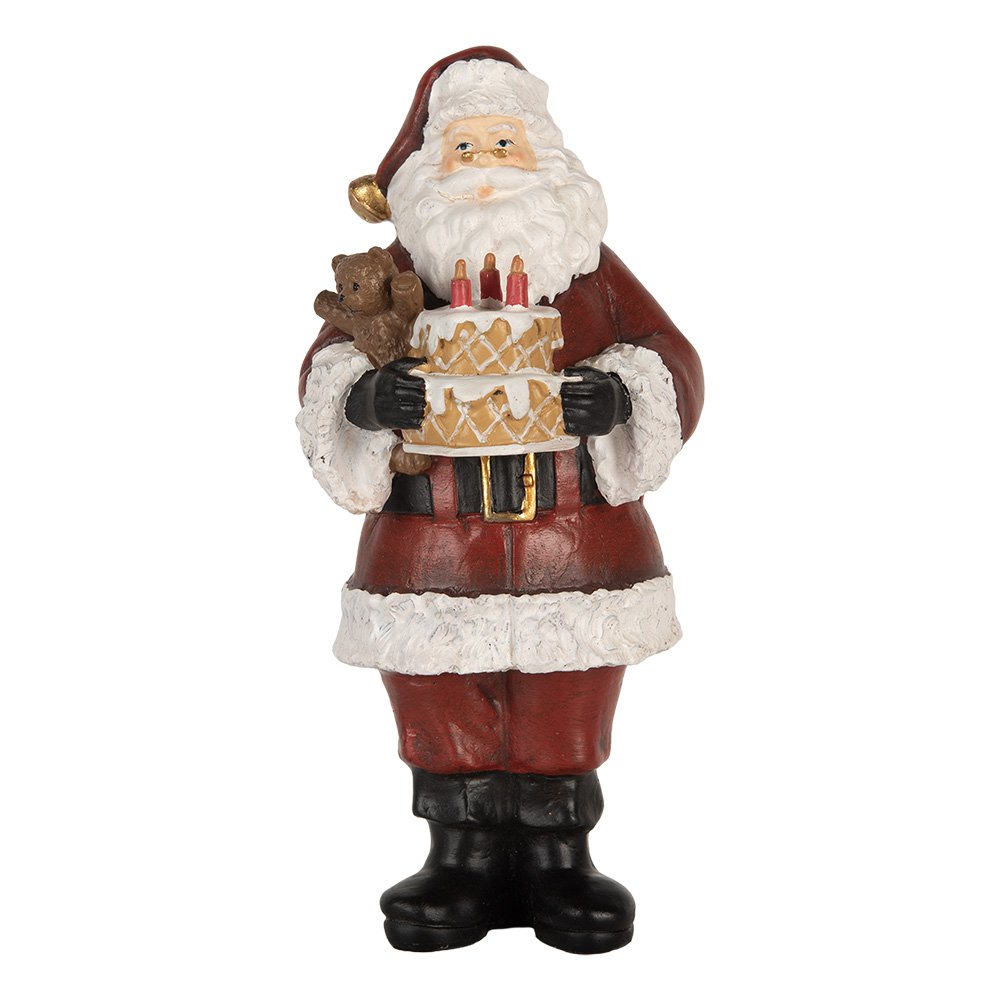 Kerstdecoratie Kerstman 10x10x21 cm Rood Kunststof