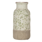 Vaas Ø 15x32 cm Groen Keramiek Bloemen