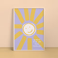Poster A4 Kleur | Zon paars