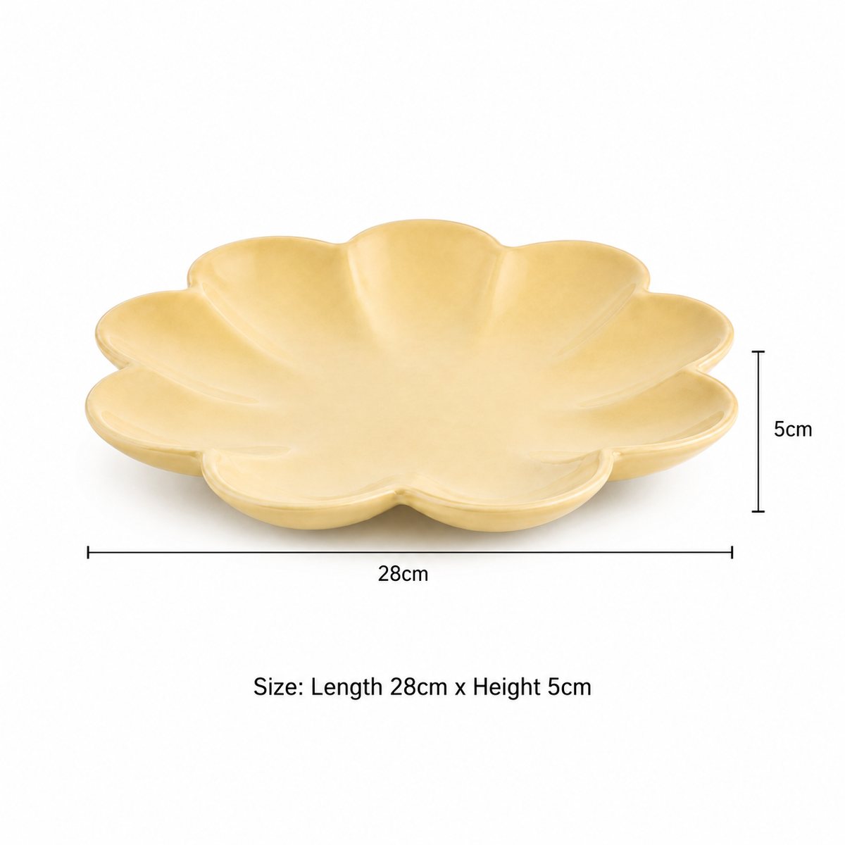 Modern decoratief aluminium dienblad – beige poedercoating