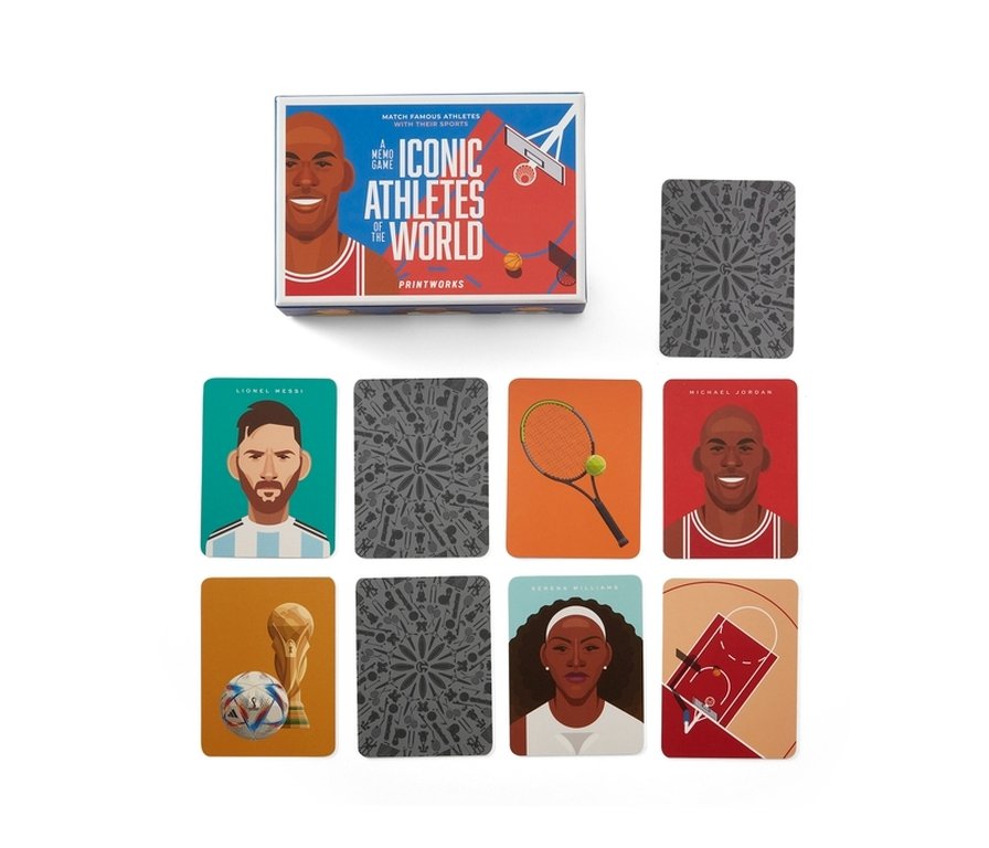 Printworks Memo spel - Iconic Athletes