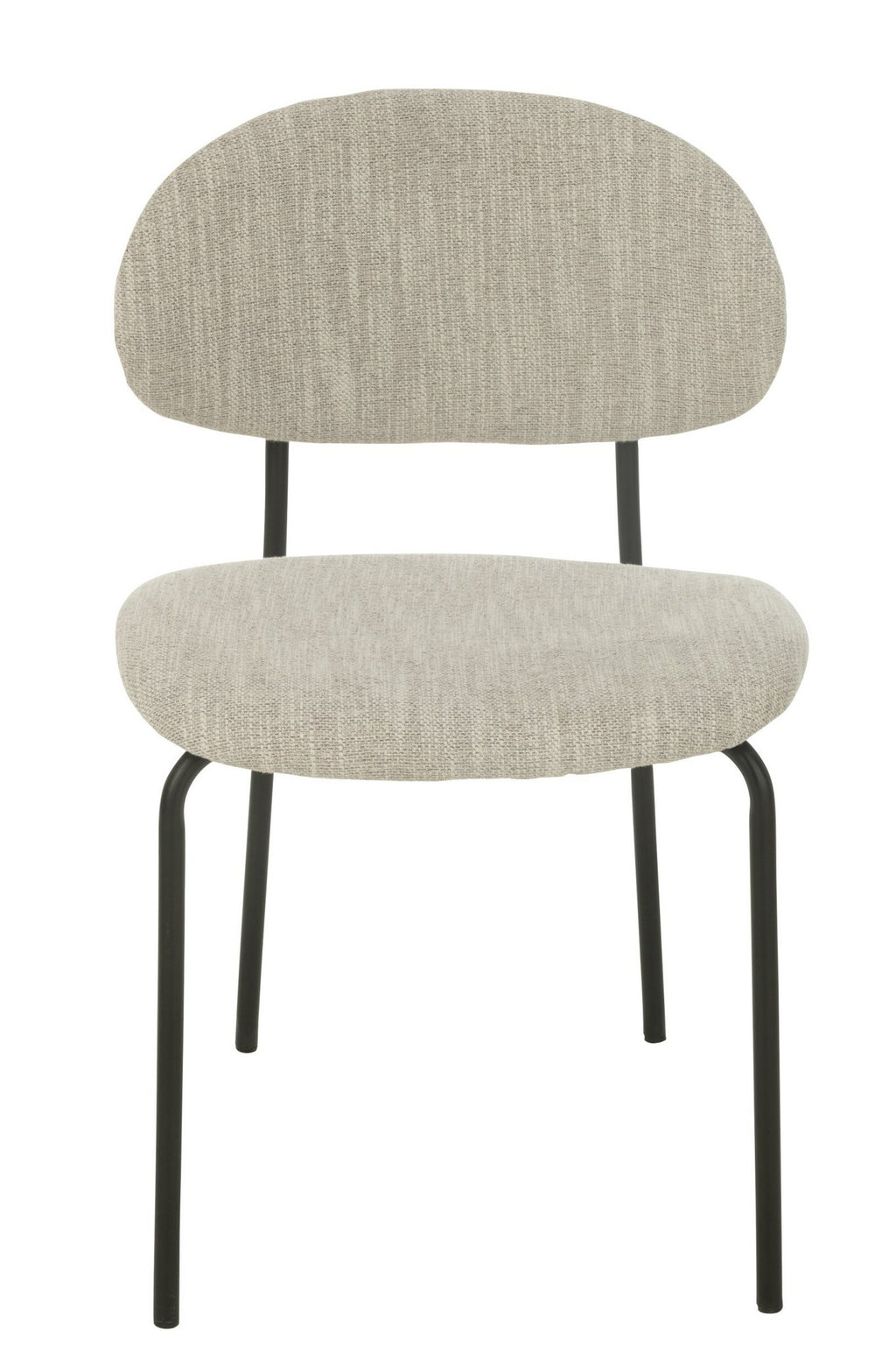 J-Line Eetstoel Textiel/Metaal Beige