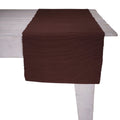 Rib Uni Tafelloper bruin 45x140cm